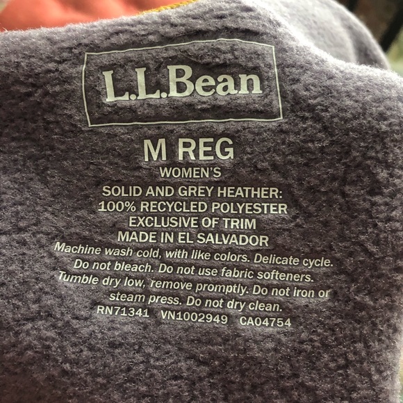 LL Bean mountain classic fleece jacket women’s regular medium - Picture 5 of 5